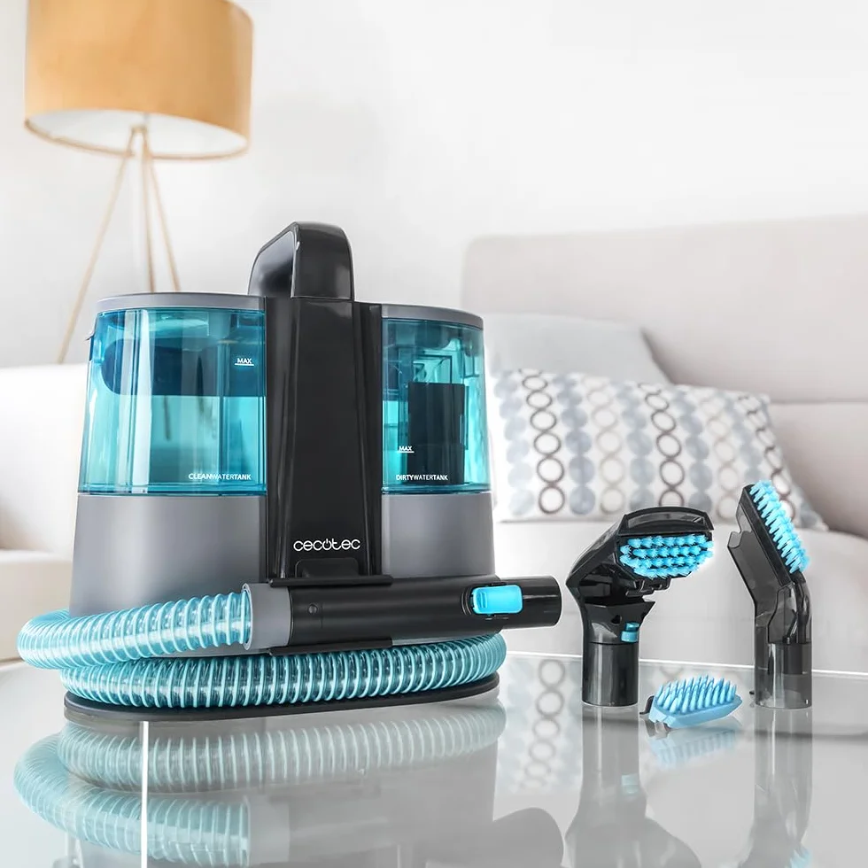 Cecotec Lavatappeti Aspirapolvere con Filo Conga 4000 Carpet&Spot Clean XL X-Treme. 600W, 14kPa, Serbatoi: Acqua Pulita e Sporca, Spruzzatore d'Acqua, Accessorio Lavavetri, 3 Bocchette