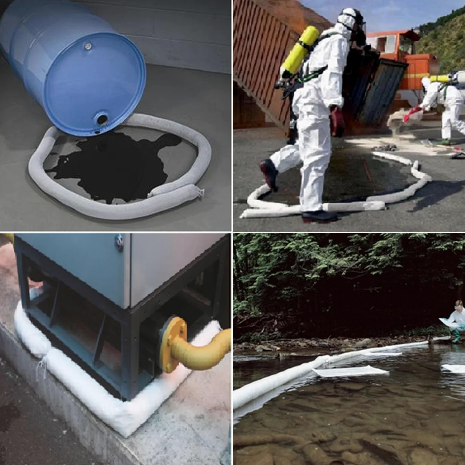 Boom assorbenti dell'olio per Il Controllo della fuoriuscita 9.8ft 19.7ft 32.8ft Calze di Polipropilene a Galleggiante per la Soluzione di contenimento Efficace per l'uso Marino dei moli
