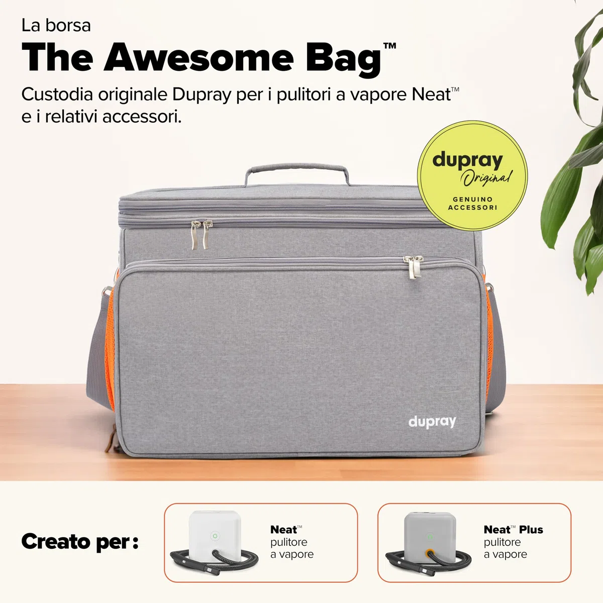 The Awesome Bag™ per pulitori a vapore Neat™ & Neat Plus™ - Durevole, regolabile e perfetto per riporre il pulitore a vapore e gli accessori