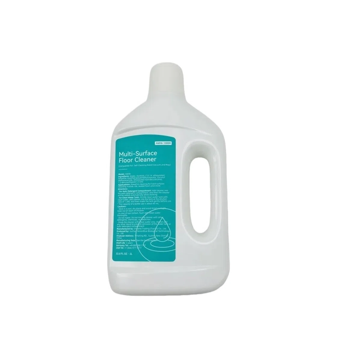 Liquido Detergente For Pavimenti /1000 Ml, Compatibile Con Dreame, X40 Ultra/X50 Ultra/L40 Ultra/L10sPro Ultra Heat/X30 Ultra