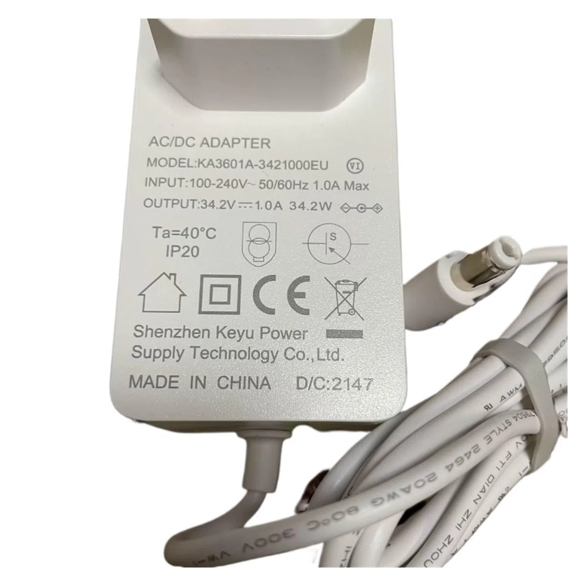 Adattatore Di Alimentazione For Aspirapolvere Da 34,2 V 1 A, Compatibile Con ROIDMI, XCQ01RM F8 F8E, Aspirapolvere
