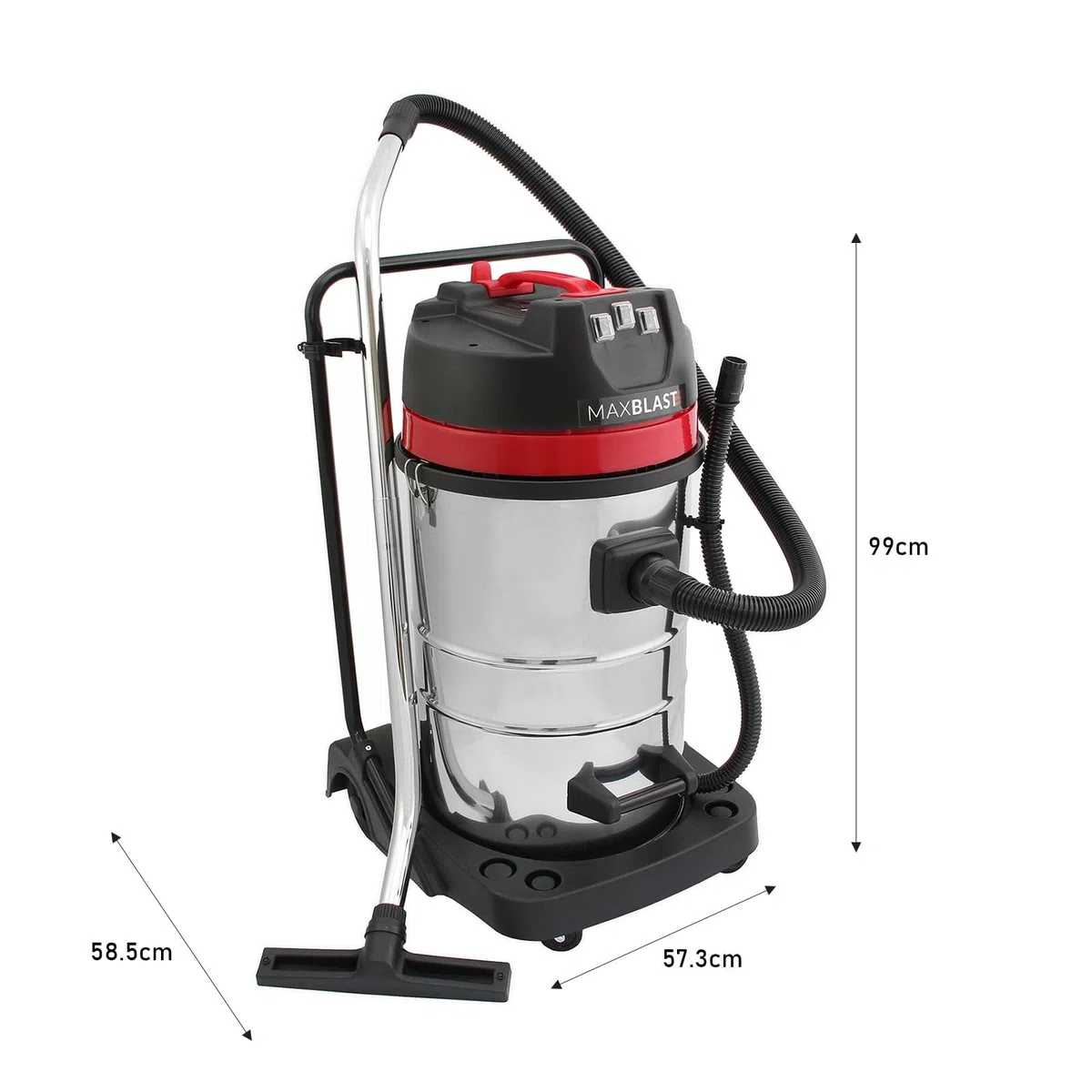 Sistema pulizia grondaie 80L: aspiratore umido/secco, aste 7,2m (1,2m–7,2m), tubo 5m, telecamera 4K, zoom 4x, grandangolo, motore 3000W, accessori e borsa inclusi
