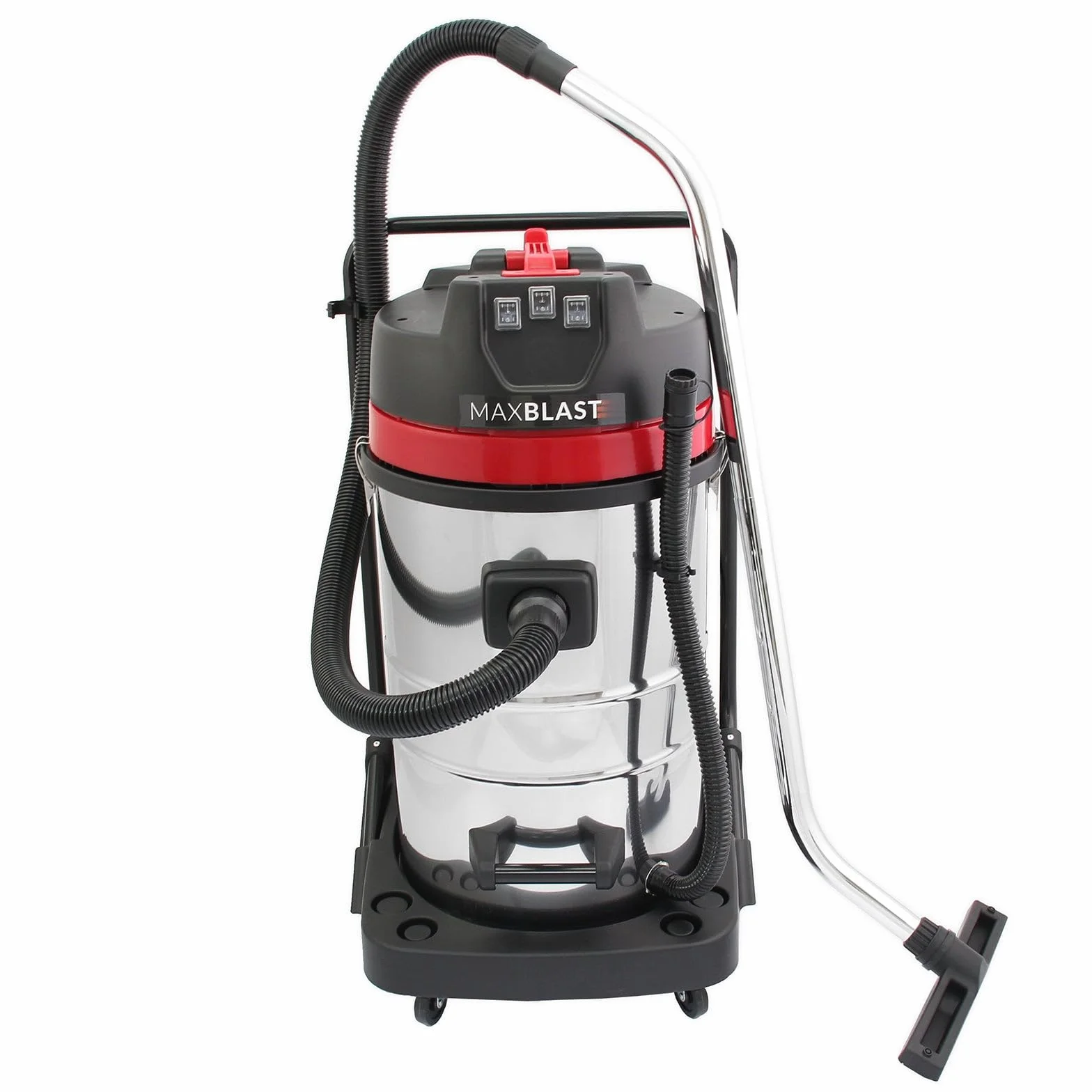 Sistema pulizia grondaie 80L: aspiratore umido/secco, aste 7,2m (1,2m–7,2m), tubo 5m, telecamera 4K, zoom 4x, grandangolo, motore 3000W, accessori e borsa inclusi