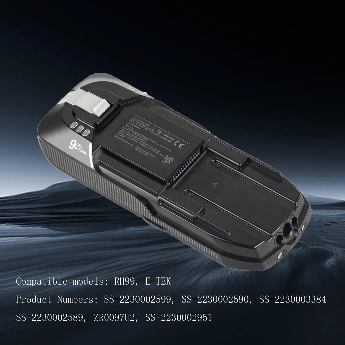 Batteria Agli Ioni Di Litio For Aspirapolvere Da 32,4 V 2000 MAh, Compatibile Con Rowenta RH99 E-TEK SS-2230002599, SS-2230002590, SS-2230003384