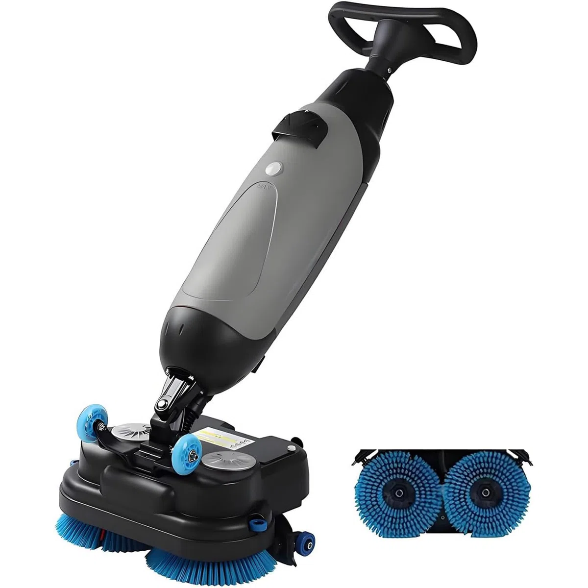 Lavapavimenti commerciale portatile, 240 giri/min, larghezza di pulizia 42,9 cm, doppi serbatoi 4,5 L+7,5 L, per pavimenti in legno, piastrelle, terrazzo, marmo, pavimenti in cemento