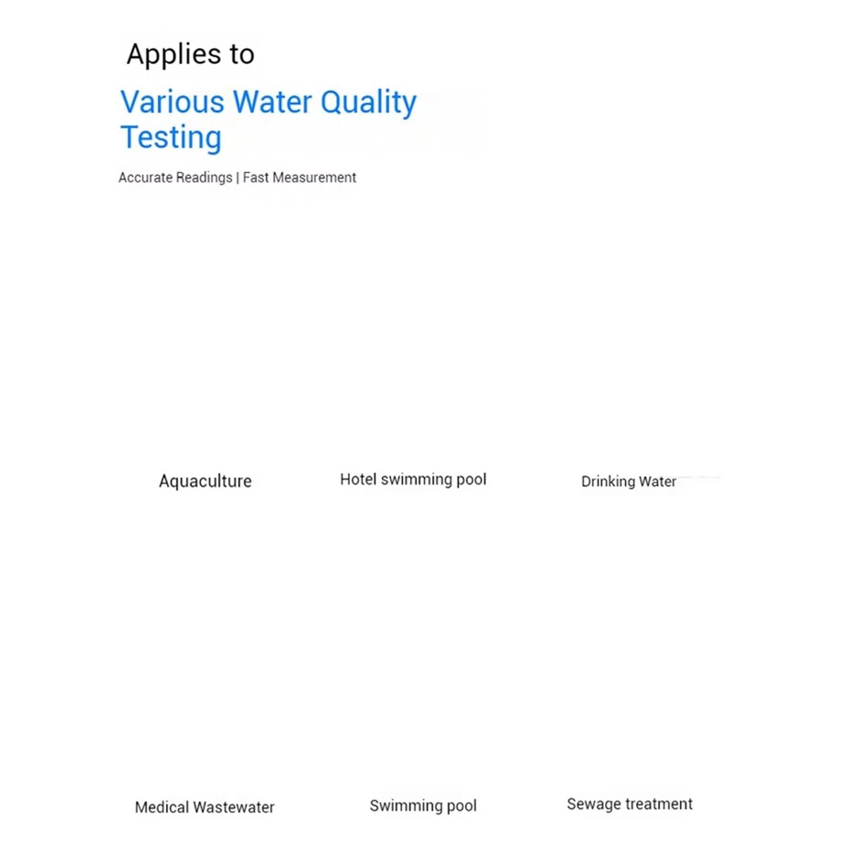 Tester for misuratore di qualità dell'acqua Rilevatore multifunzionale PH Temperatura Torbidità residua del cloro