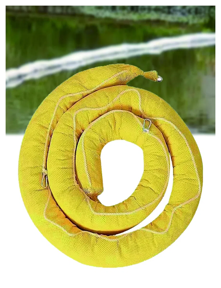 Calze assorbenti a olio per la pulizia della fuoriuscita Heavy Duty Polypropylene Booms Calze idrorepellenti riutilizzabili 12.7cm x 300cm Barriera di contenimento per Garage Workshop Protezione sicur