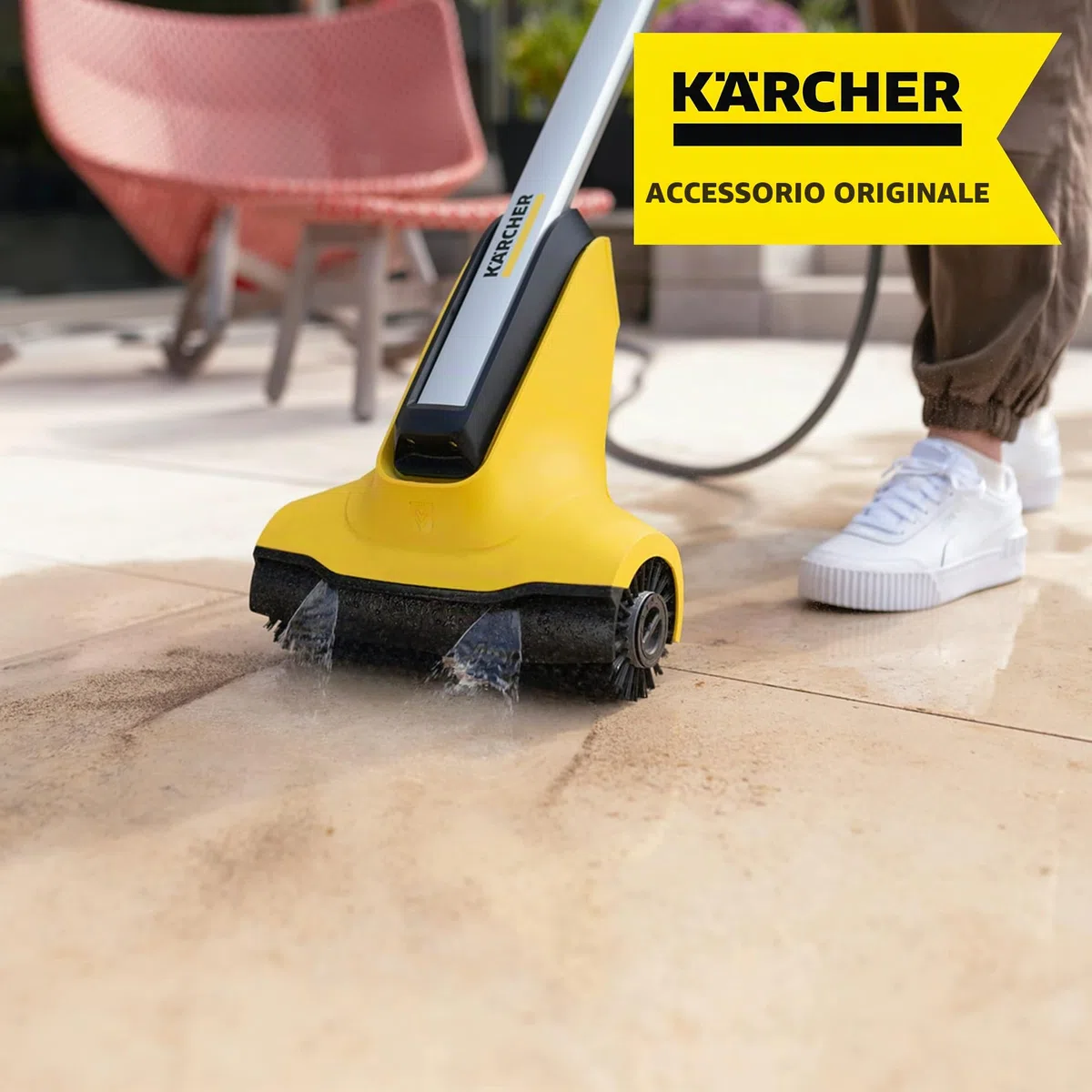 Kärcher Set di 2 Spazzole per Lavasuperfici PCL 3-18 - Specifiche per la pulizia delle superfici in pietra