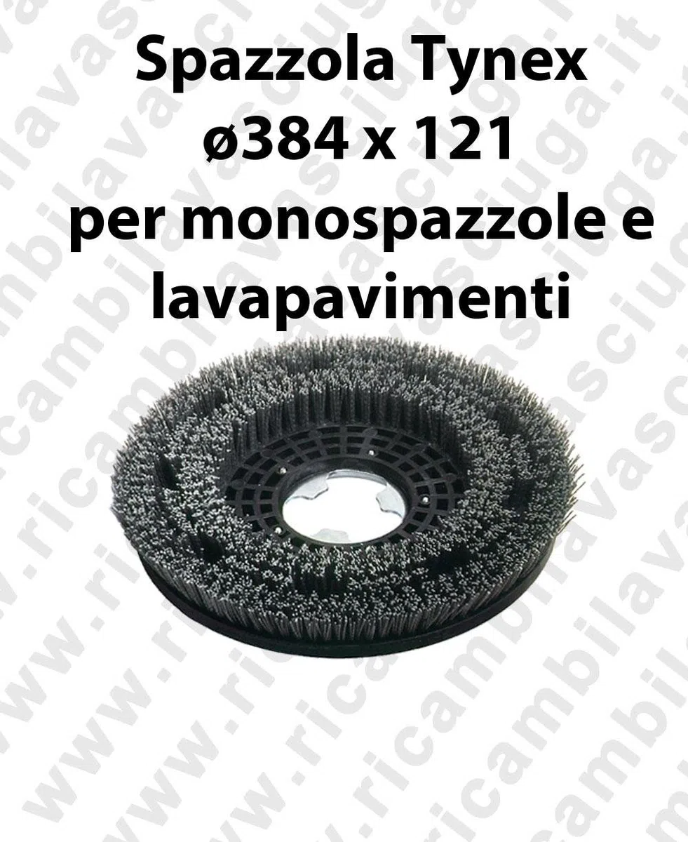 CROTTI SPAZZOLA TYNEX per lavapavimenti, monospazzole universale (17 pollici) e spazzatrici, 1 pezzo, metallo, gancio