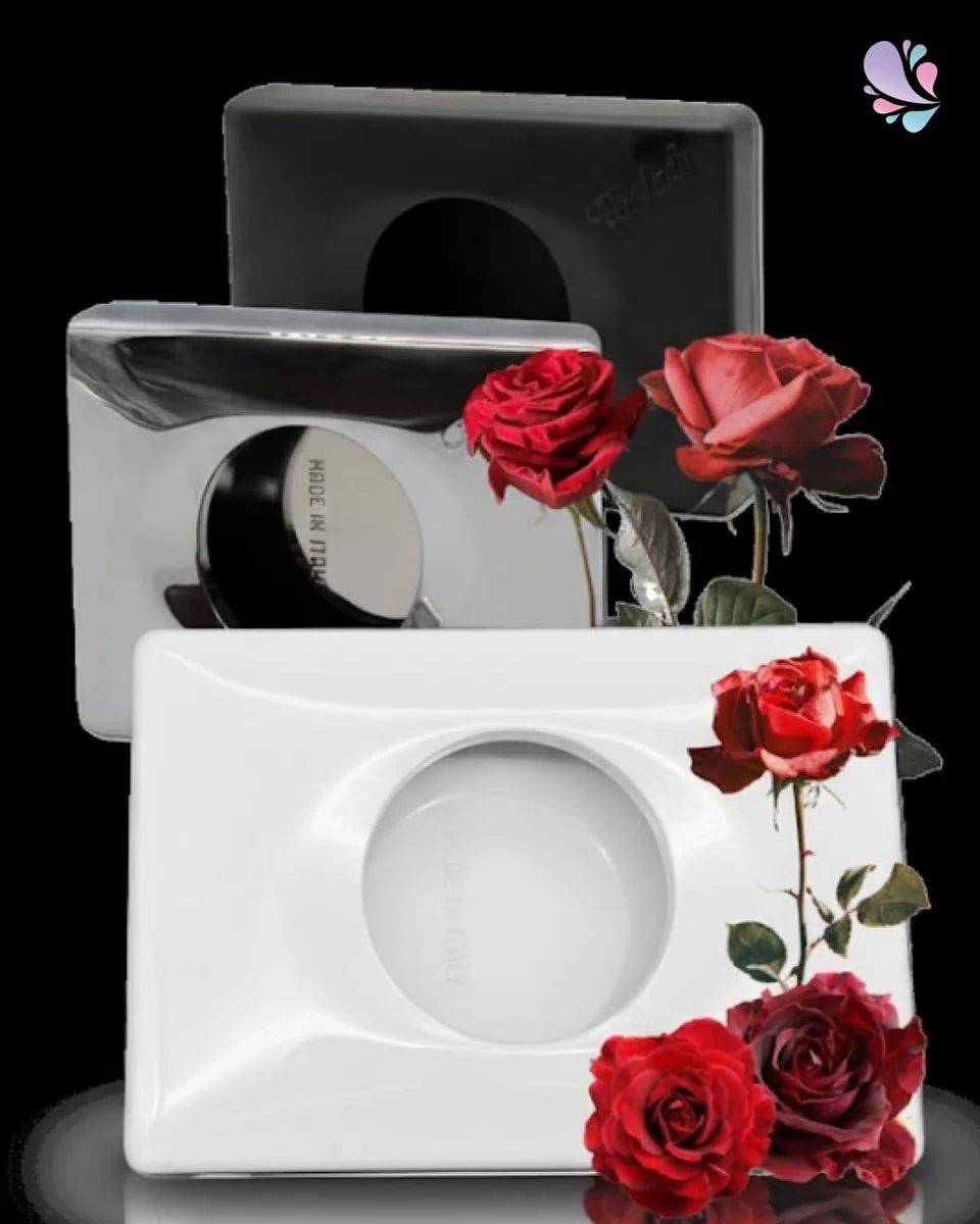 Dispenser di Sacchetti igienici Fix, da Donna, Montaggio a Parete Bianco