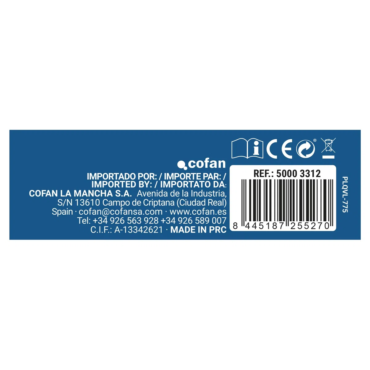 Aspiratore per cenere a batteria | 18V | Capacità: 10 litri