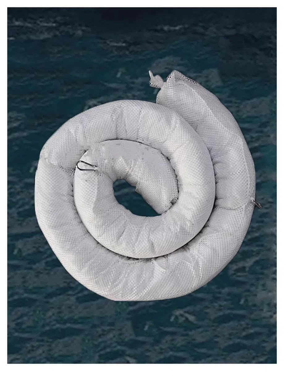 Olio Assorbente Boom Polipropilene Calze Riutilizzabile Idrorepellente Marine Controllo di fuoriuscita di Terra ad Azione Rapida Recitazione Rete Resistente all'Usura Galleggiante Compatibile con Gli