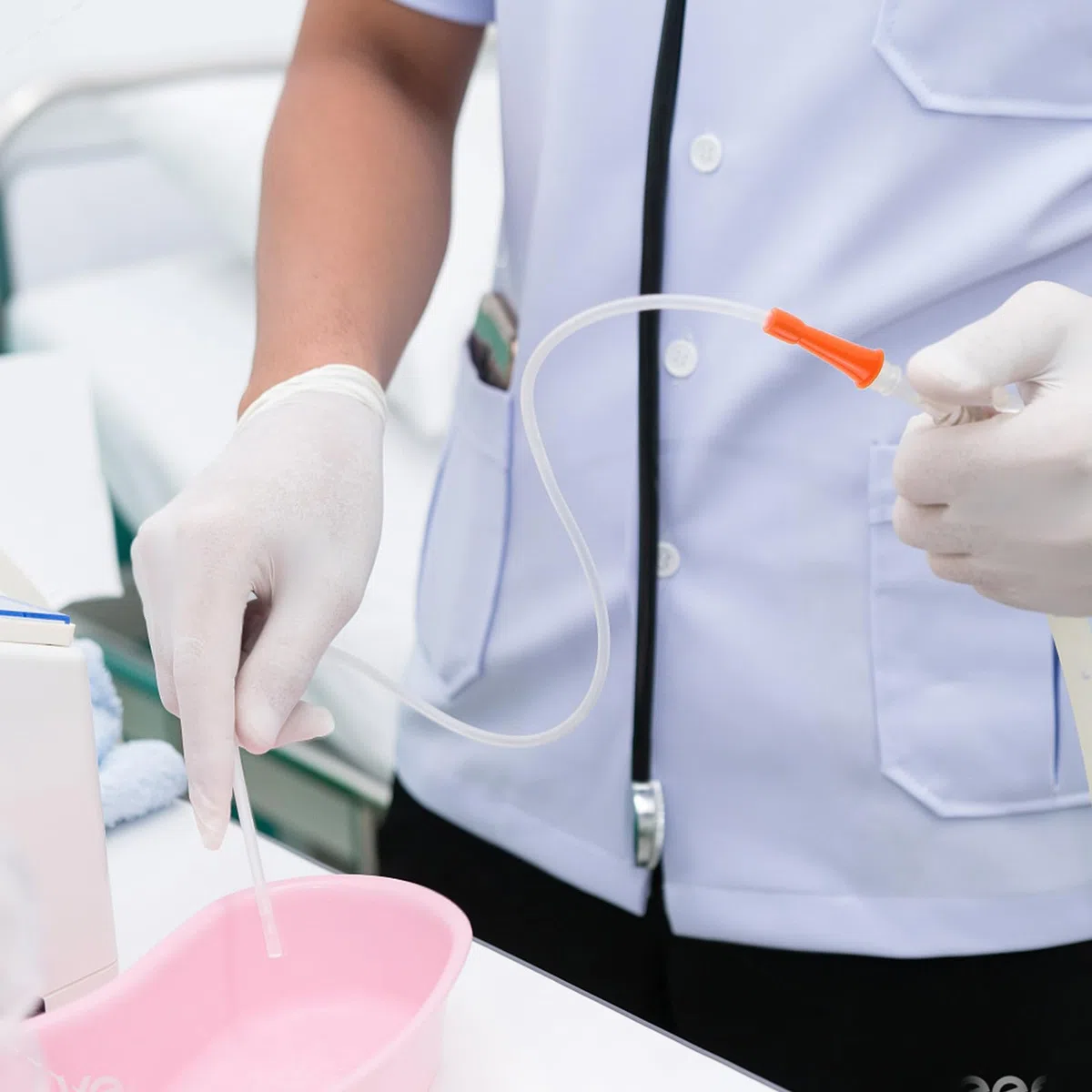 OUNONA Tubo di aspirazione monouso per espettorato 18,50 in lunghezza morbido catetere di aspirazione per adulti e bambini, tubo di aspirazione dell'espettorato medico compatibile con aspiratori