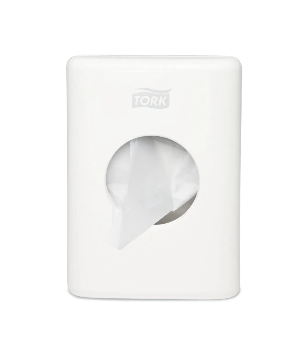 SCA Tork 566000 - Dispenser per sacchetti igienici, 8 pezzi, colore: Bianco