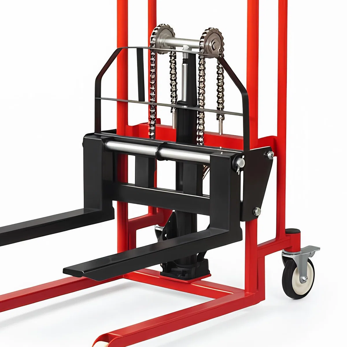 Transpallet Sollevatore Idraulico for Pallet con impilatore Manuale, Ruota Girevole da 260 kg for Il Trasporto in Officina
