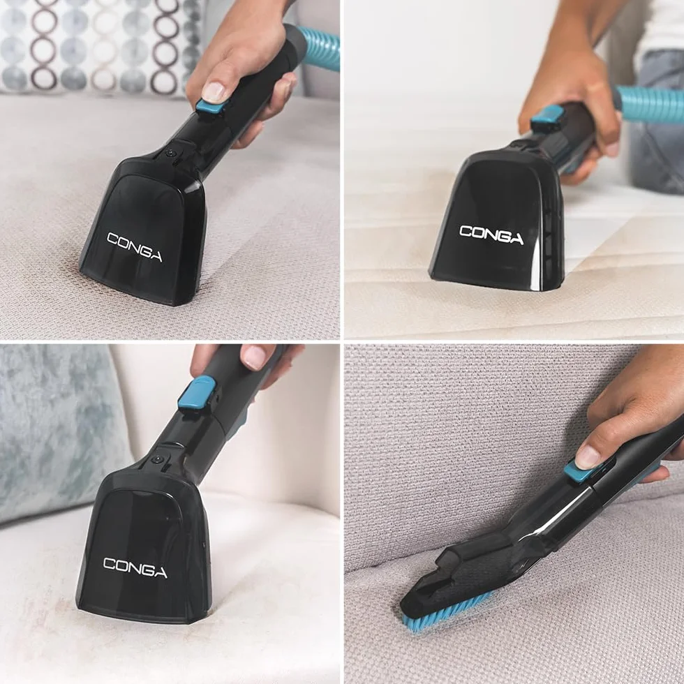 Cecotec Lavatappeti Aspirapolvere con Filo Conga 4000 Carpet&Spot Clean XL X-Treme. 600W, 14kPa, Serbatoi: Acqua Pulita e Sporca, Spruzzatore d'Acqua, Accessorio Lavavetri, 3 Bocchette