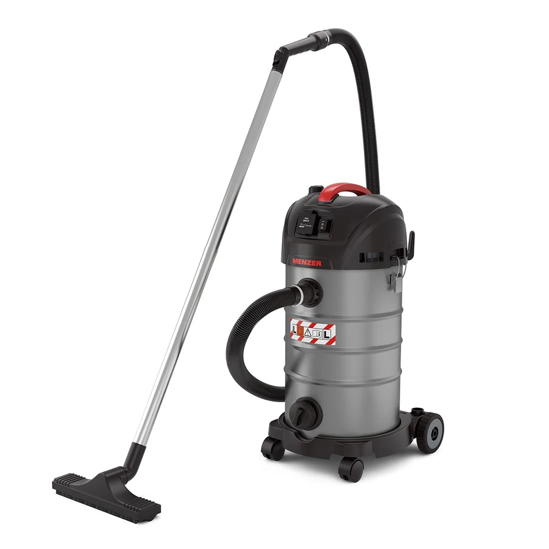 MENZER Aspiratore di Sicurrezza (Aspiratore a Umido/a Secco) VCL 330 Antistatic, Attrezzatura Antistatica Completa, Classe di Polvere L, 30 Litri