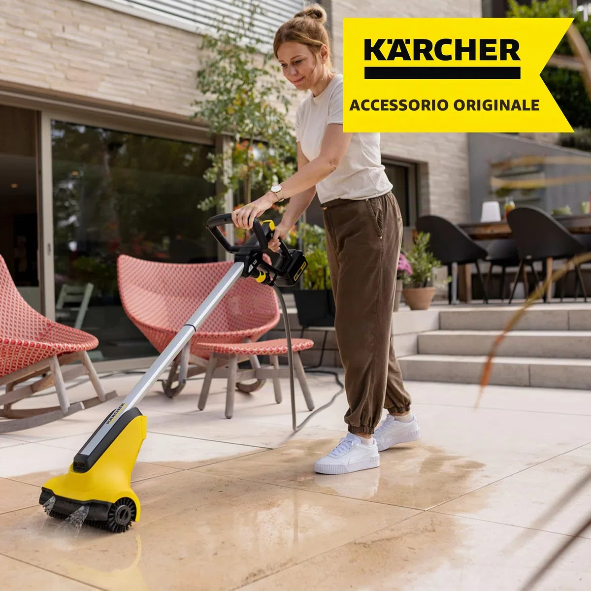 Kärcher Set di 2 Spazzole per Lavasuperfici PCL 3-18 - Specifiche per la pulizia delle superfici in pietra