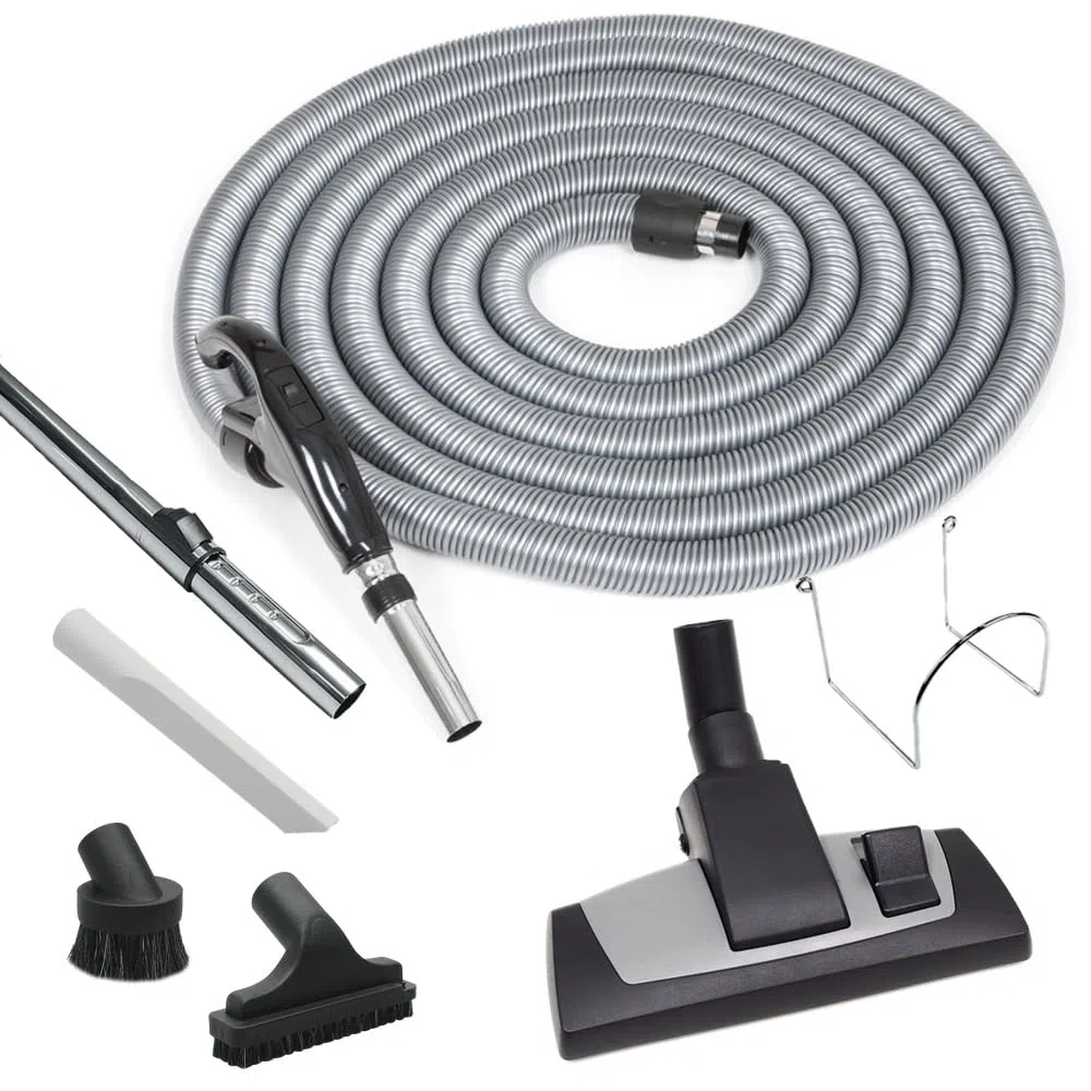 Set di tubi di aspirazione centrali per aspirapolvere – Combi – diverse lunghezze 9 – 15 m (9 m)