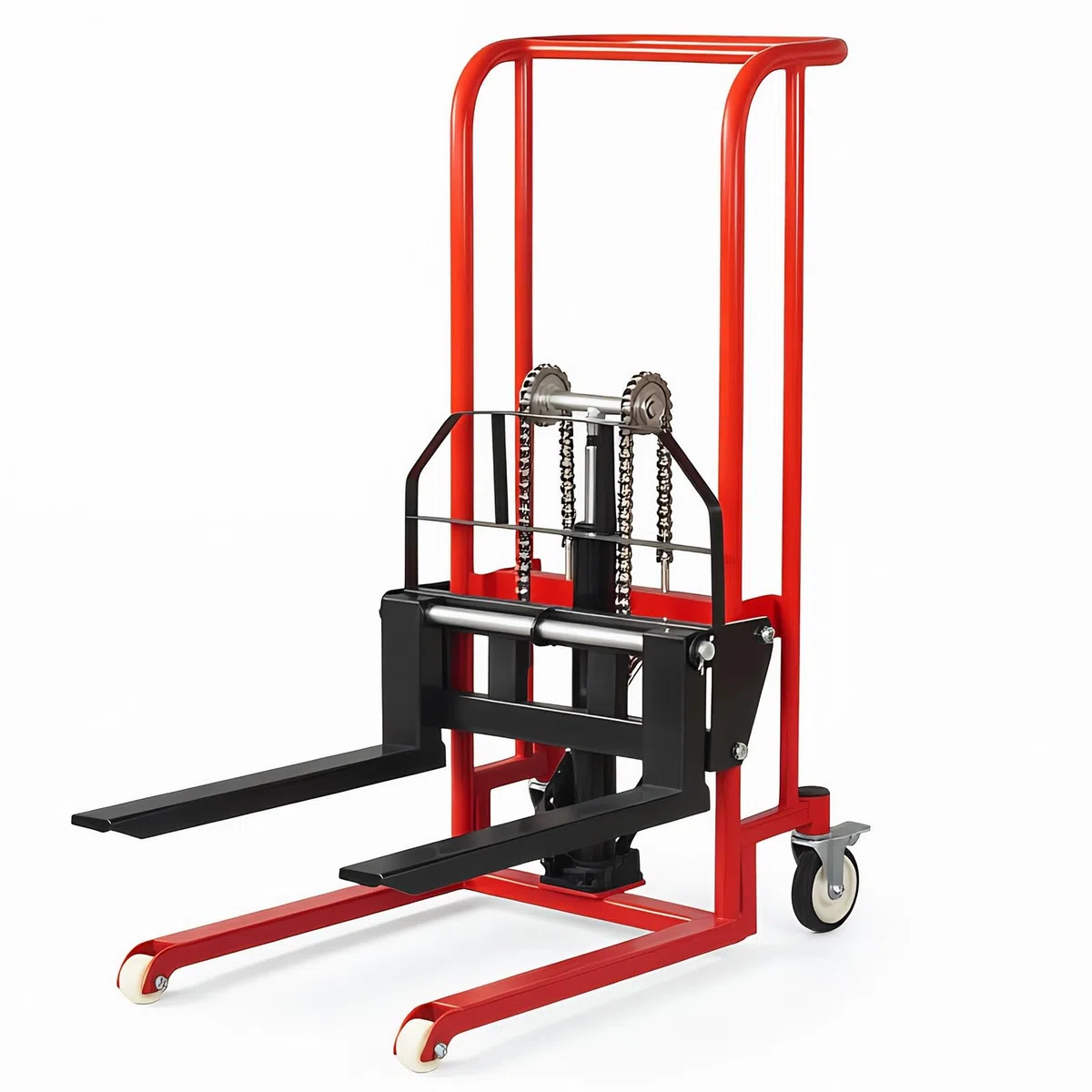 Transpallet Sollevatore Idraulico for Pallet con impilatore Manuale, Ruota Girevole da 260 kg for Il Trasporto in Officina