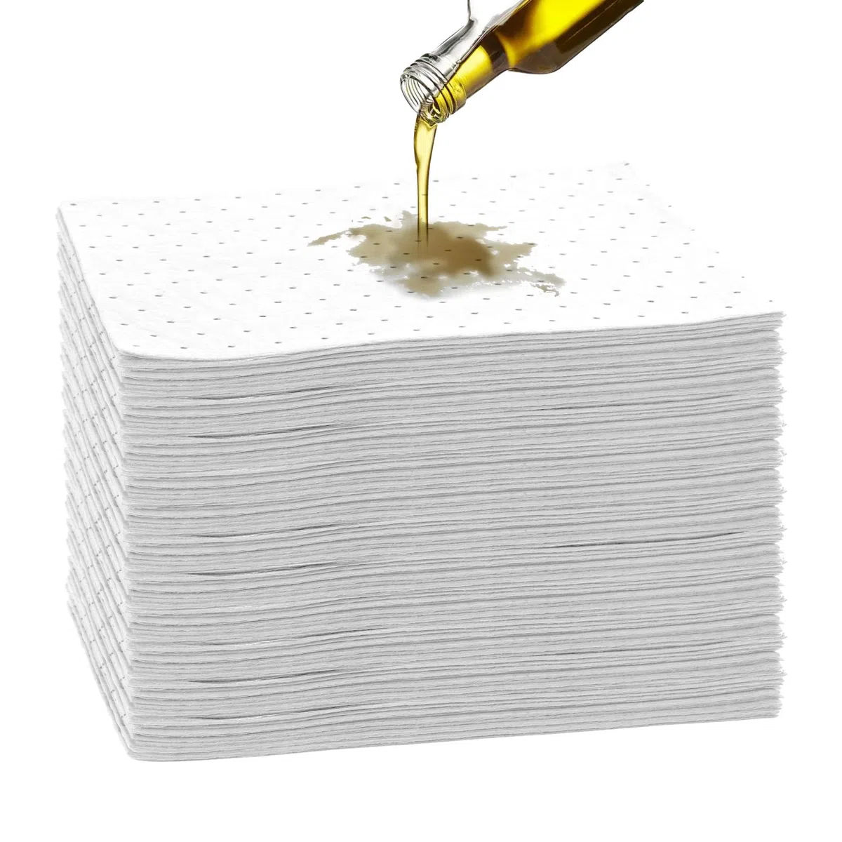 100 panni aspiranti olio, tappetino per officina, 25 x 33 cm, assorbenti olio, tappetino per garage, moto e auto d'epoca