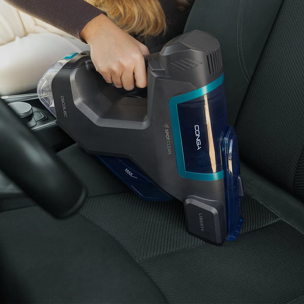 Cecotec Aspirapolvere Tapicerias Conga Hand Carpet&Spot Clean 2500 50W 3 in 1 ;Aspirapolvere Pulito e Aspira, Liquidi e Solidi, 2 Serbatoi da 350 ml di Acqua sporca e pulita, Autonomia 25 min