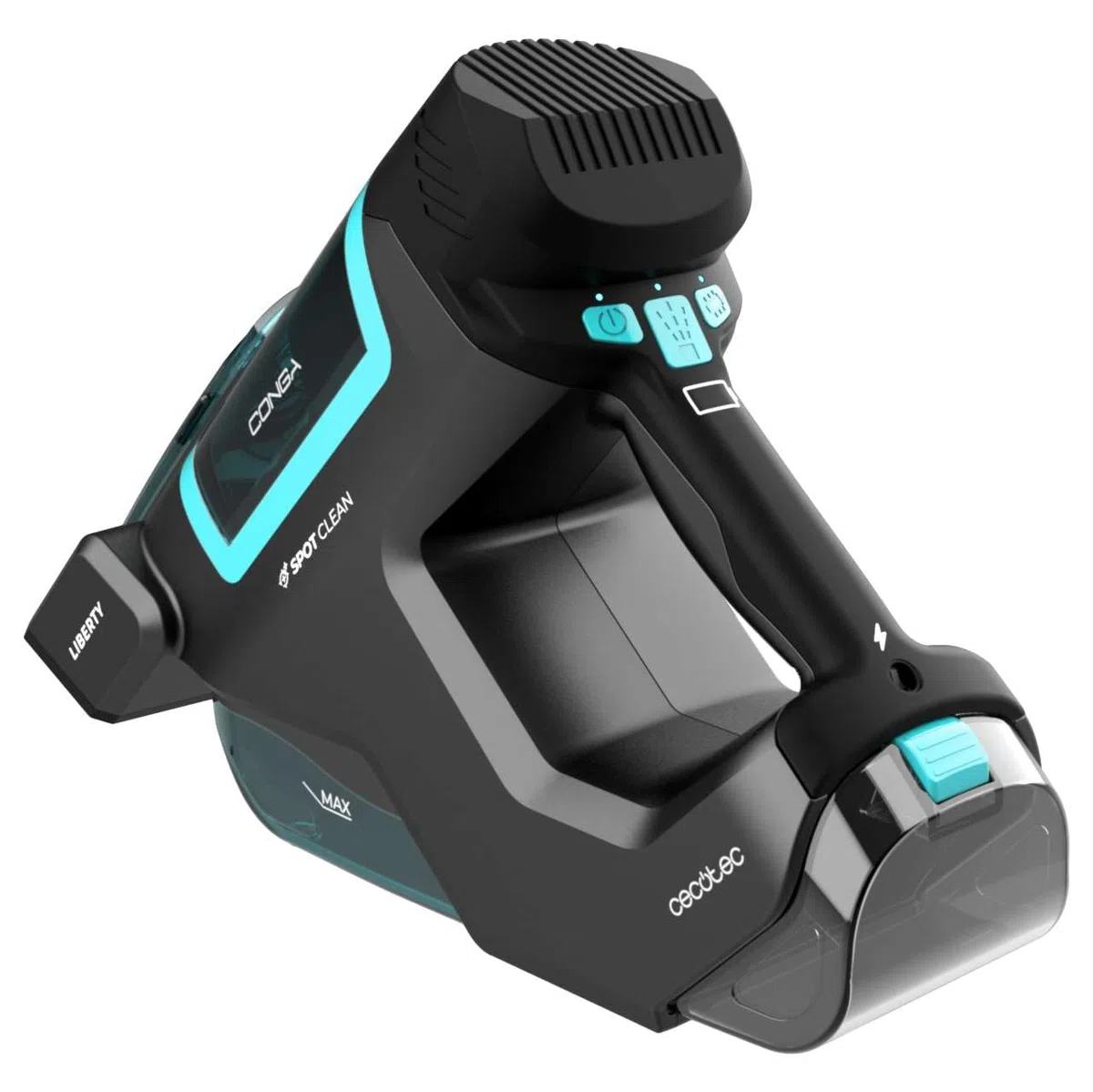 Cecotec Aspirapolvere Tapicerias Conga Hand Carpet&Spot Clean 2500 50W 3 in 1 ;Aspirapolvere Pulito e Aspira, Liquidi e Solidi, 2 Serbatoi da 350 ml di Acqua sporca e pulita, Autonomia 25 min