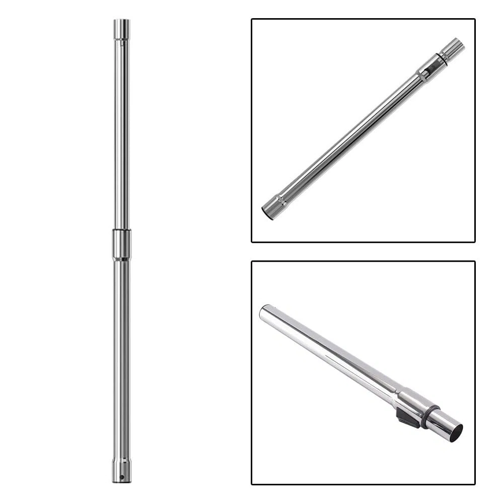 Tubo telescopico per aspirapolvere, diametro interno 32 mm, compatibile con aspirapolvere, tubo di prolunga in metallo per una maggiore portata