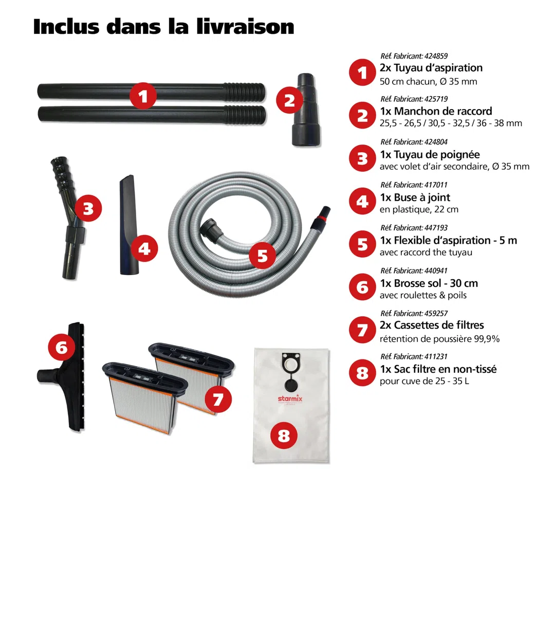 Starmix ASPIRATORE IPULSE 35 L L1635 BASIC