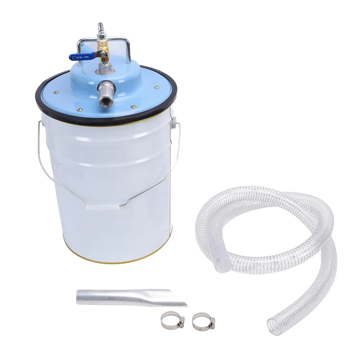 Tnfeeon Aspirapolvere per Liquidi e Liquidi, in Acciaio Inox, per Negozio, Vac, 20 L, di Grande capacità, Forte Aspirazione, a Basso Rumore, per la Pulizia dell'auto, Officine, Fabbriche, Olio,