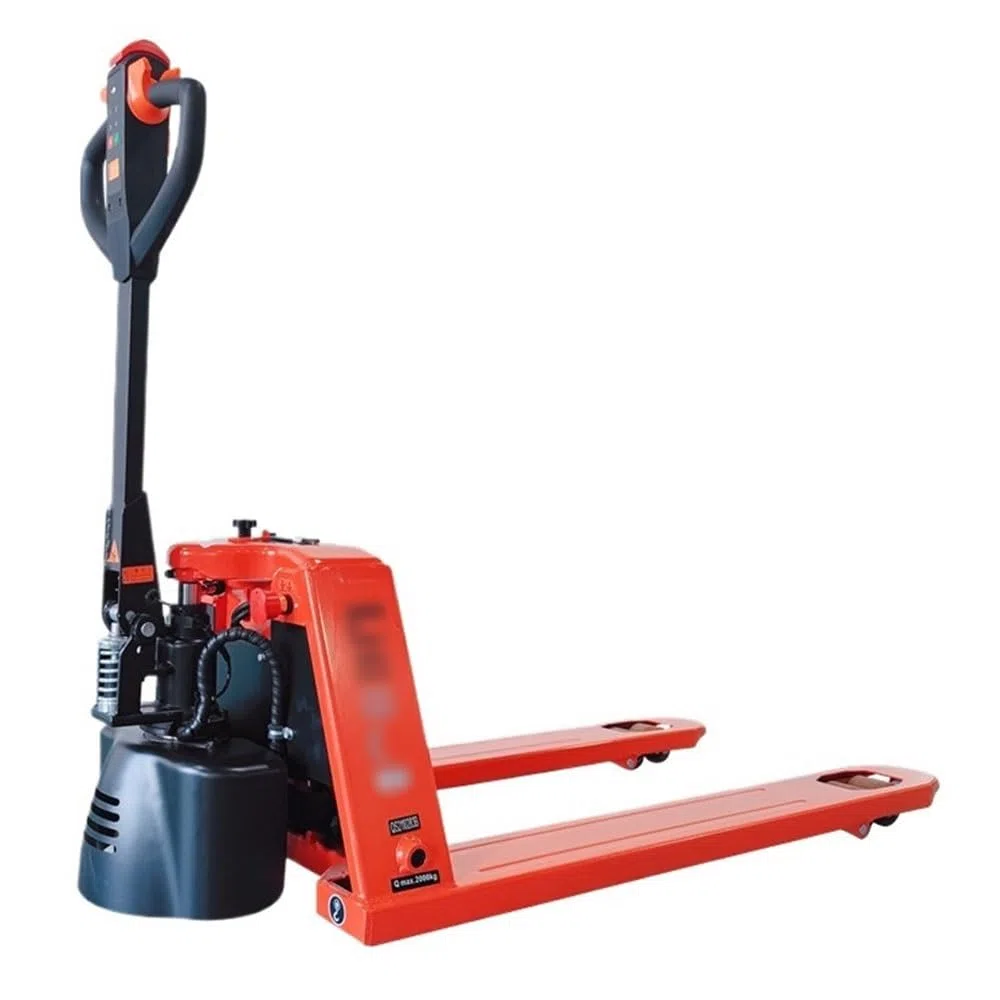Transpallet Sollevatore for pallet completamente elettrico con capacità di 4.400 libbre, Sollevatore for pallet Trcuk con interruttore a chiave di emergenza, Sollevatore for pallet for spazi ristretti
