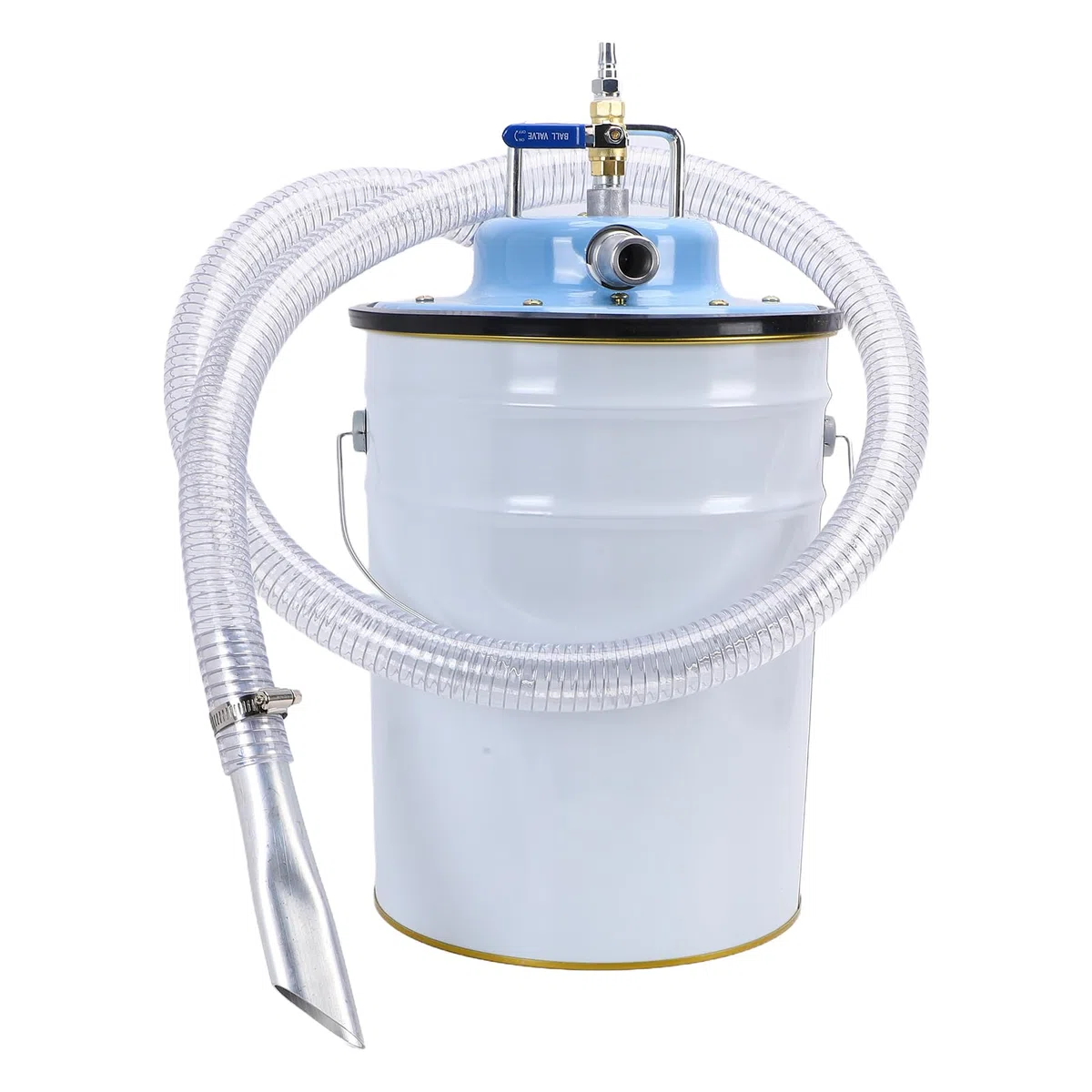 Aspirapolvere Industriale Pneumatico in Acciaio Inossidabile Aspirapolvere Umido e Secco 20L Alimentato Ad Aria Compressa 0,63 MPa elettricità Necessaria per l'officina