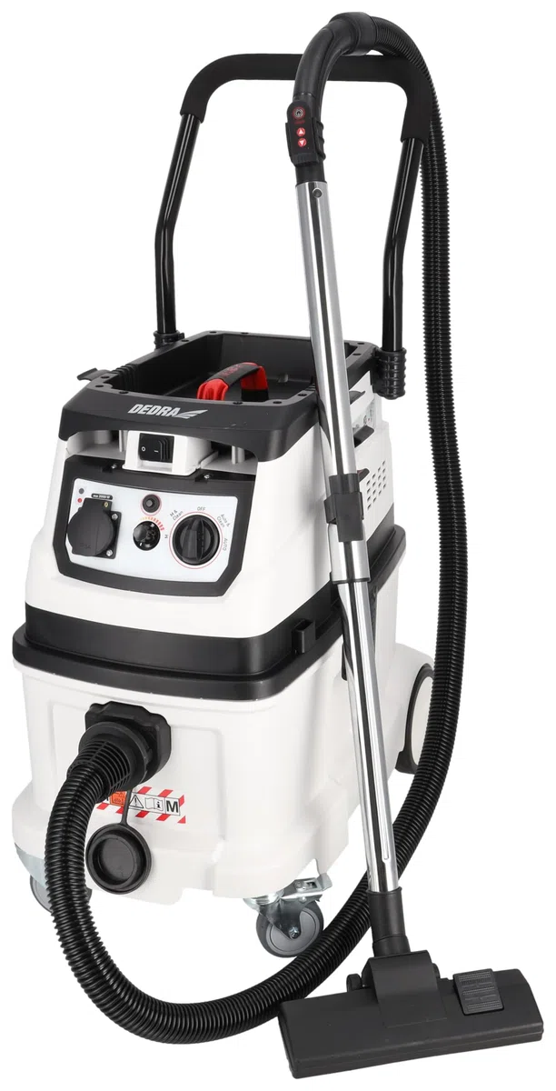 DEDRA Aspirapolvere con funzione di pulizia automatica del filtro DED6609, sistema di filtraggio autopulente, classe di filtro M, regolazione della potenza di aspirazione, capacità serbatoio: 40 l
