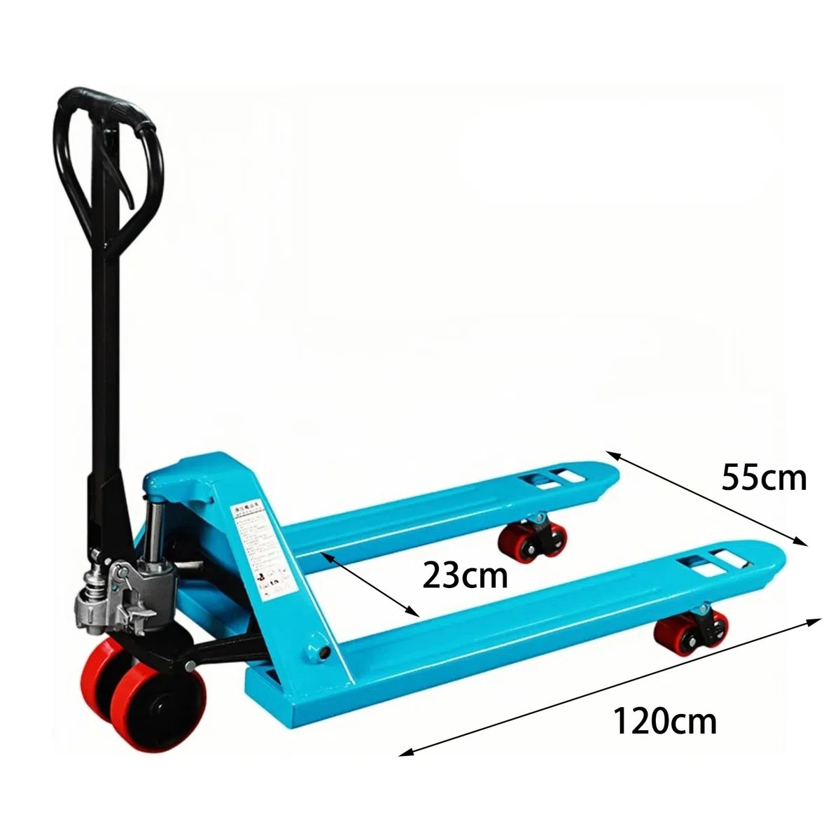 Transpallet Sollevatore for Pallet Manuale con Rilascio del Pedale della Maniglia for attività di Trasporto in Magazzino(Piccolo)