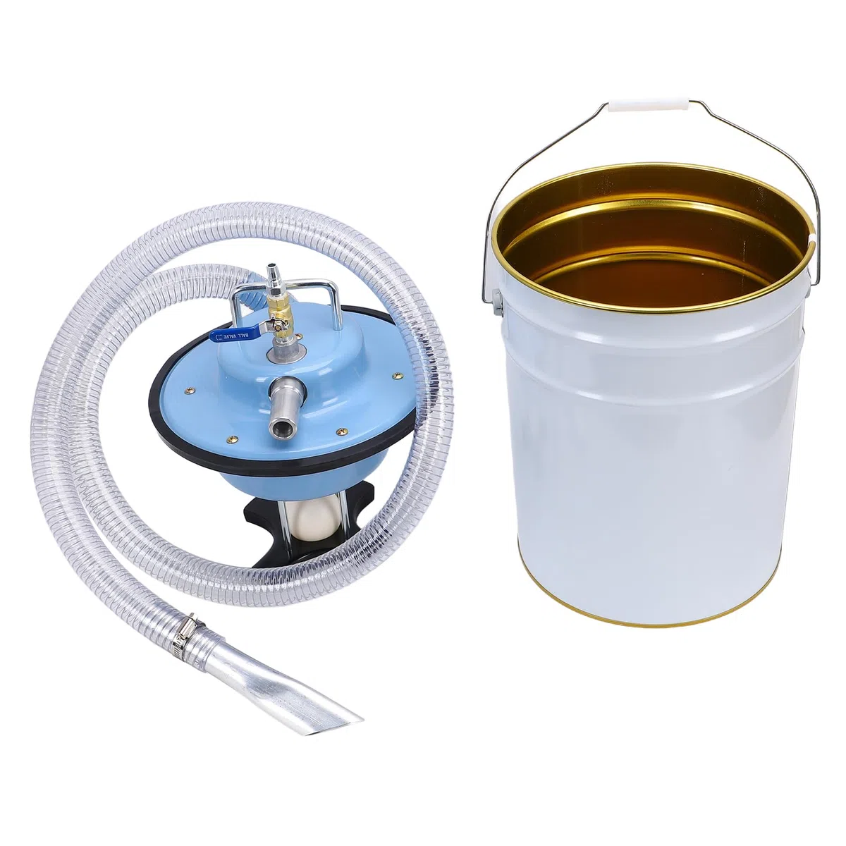 Tnfeeon Aspirapolvere per Liquidi e Liquidi, in Acciaio Inox, per Negozio, Vac, 20 L, di Grande capacità, Forte Aspirazione, a Basso Rumore, per la Pulizia dell'auto, Officine, Fabbriche, Olio,