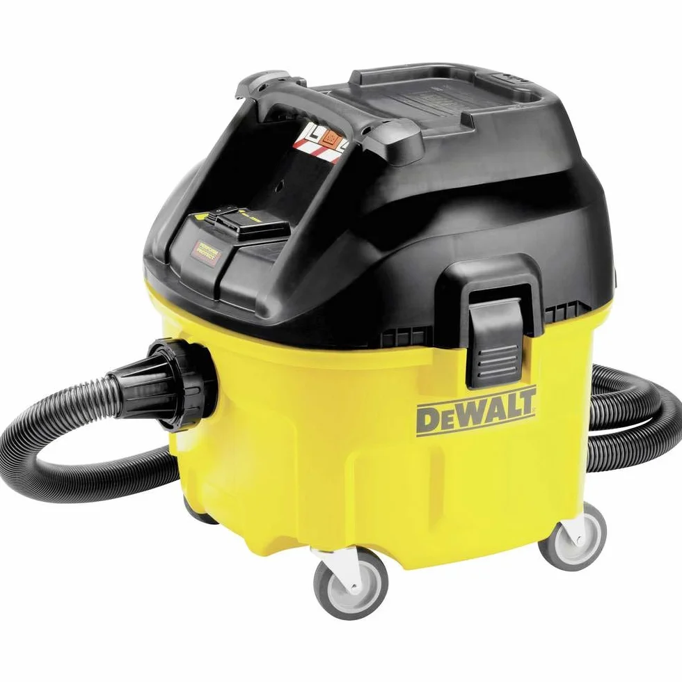 DEWALT DWV901L-QS - Aspirador 30 litros Clase L - 1.400W Caudal Aire 4.080 l/min - Pot. Máx. Acoplada 2.200W + Filtro automático