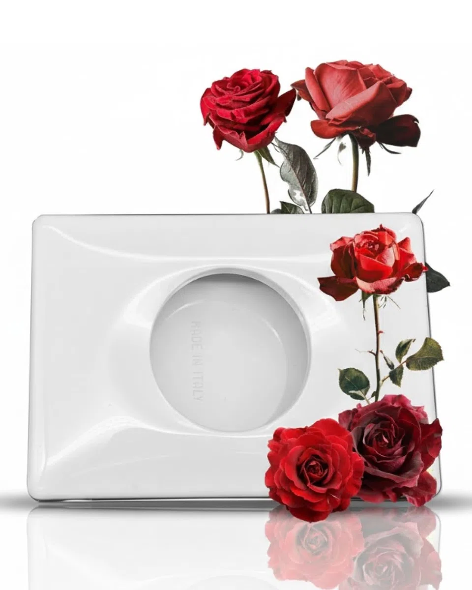 Dispenser di Sacchetti igienici Fix, da Donna, Montaggio a Parete Bianco