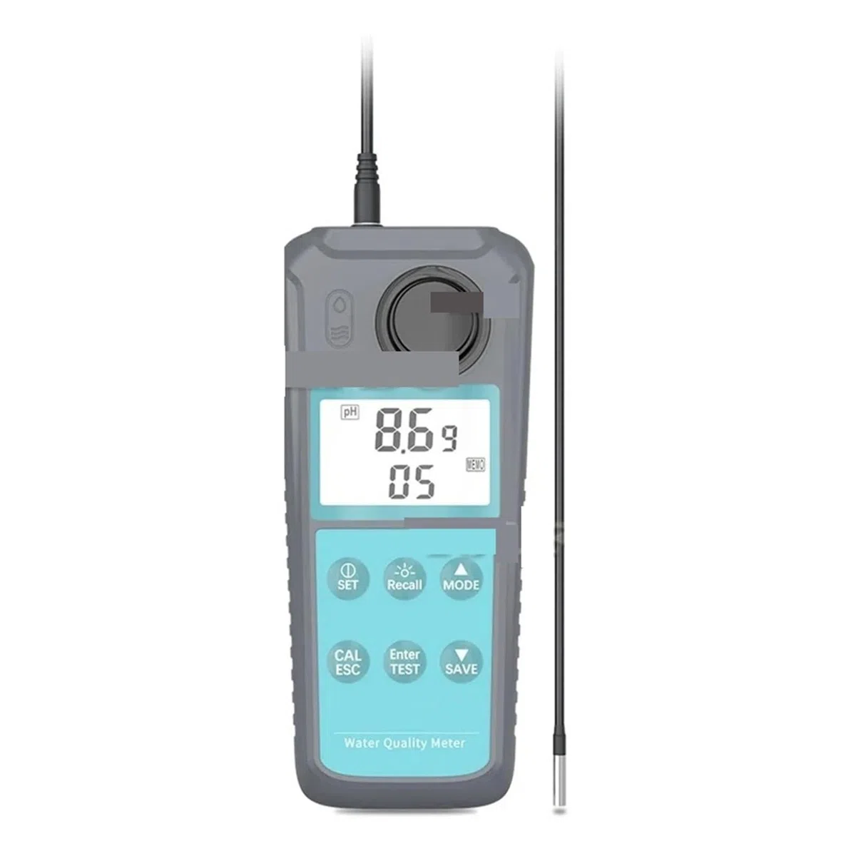 Tester for misuratore di qualità dell'acqua Rilevatore multifunzionale PH Temperatura Torbidità residua del cloro