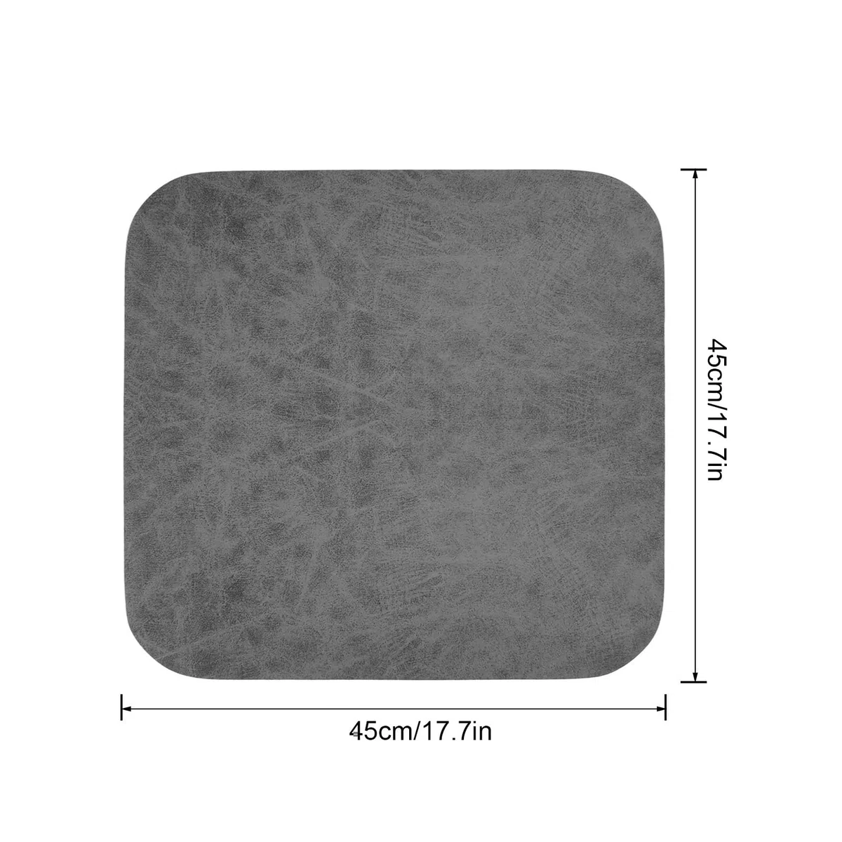 Tappetino per robot aspirapolvere, 45 x 45 cm, universale, assorbente, antiscivolo, robot aspirapolvere spazzatrice
